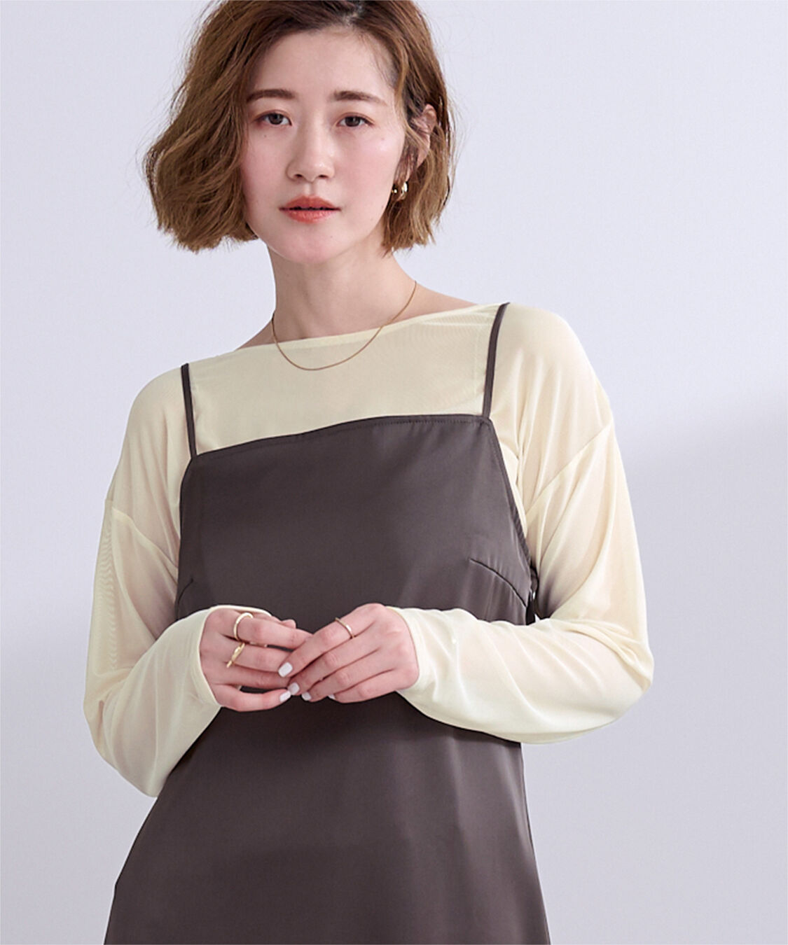 ur's「シアーボートネックプルオーバー」|Tシャツ・カットソー|