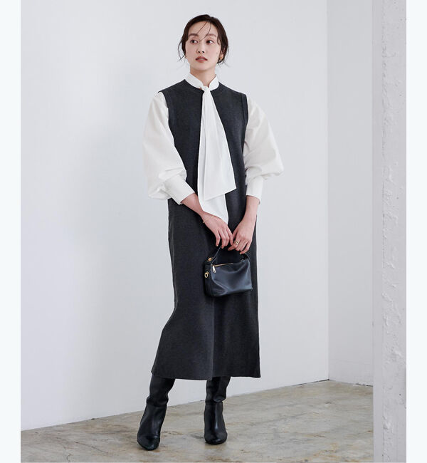 ur's「プチハイネックボウタイブラウス」|シャツ・ブラウス|