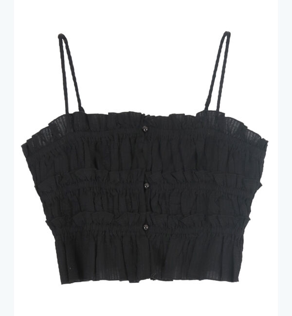 titivate「シャーリングフリルビスチェキャミソール」|キャミソール|