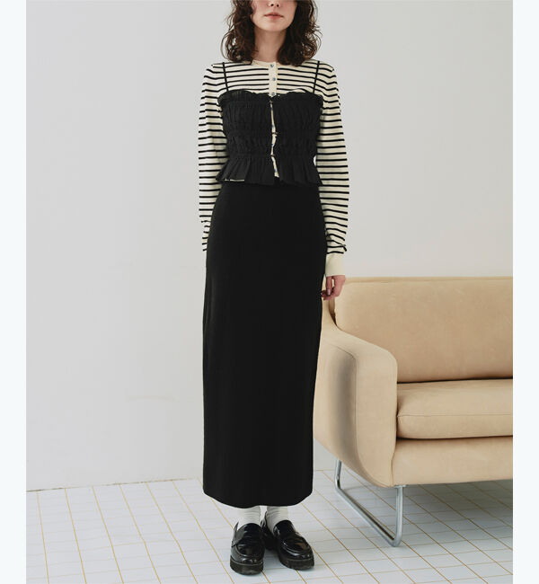 titivate「シャーリングフリルビスチェキャミソール」|キャミソール|