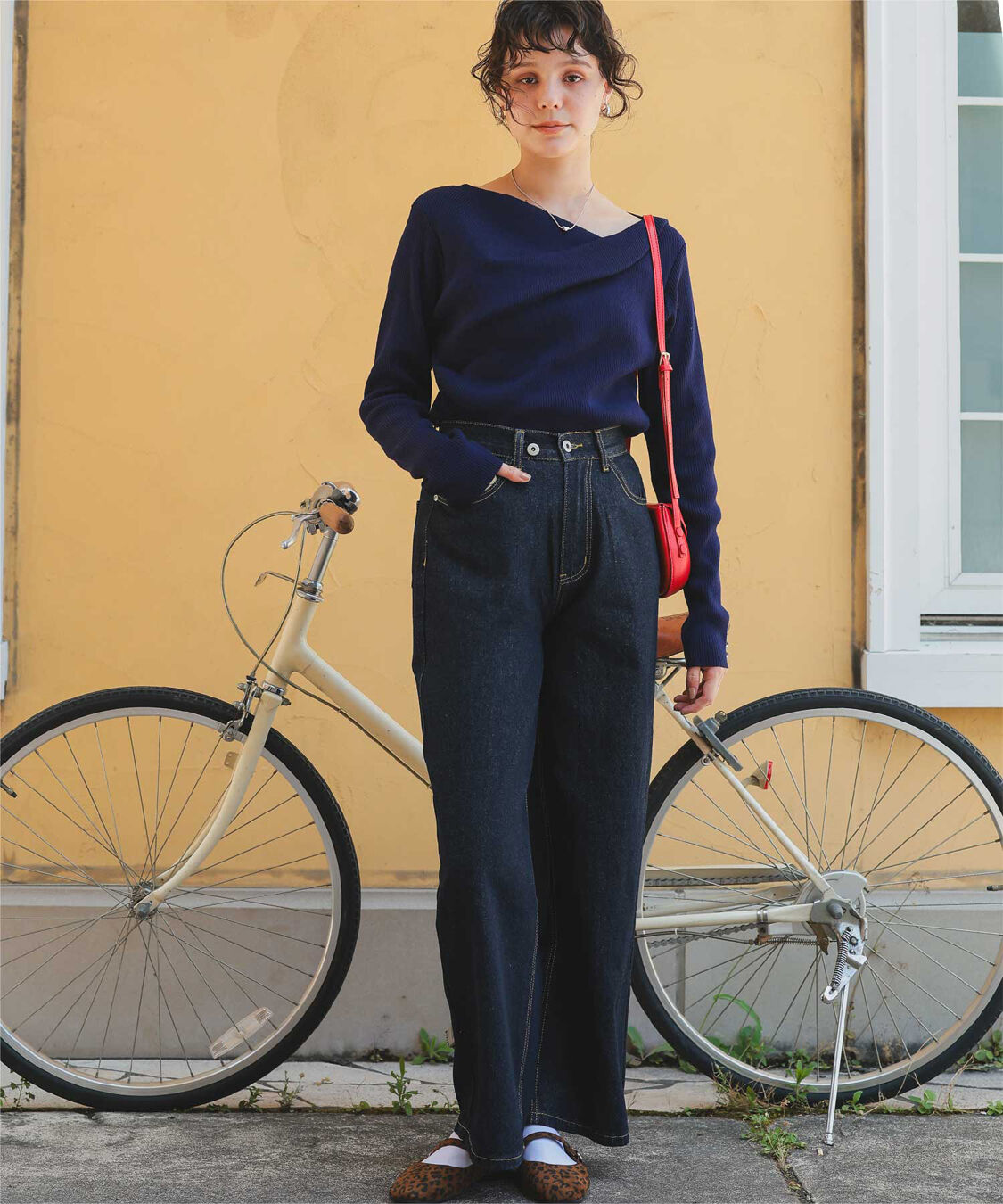 titivate「ワイドデニムパンツ」|デニム|