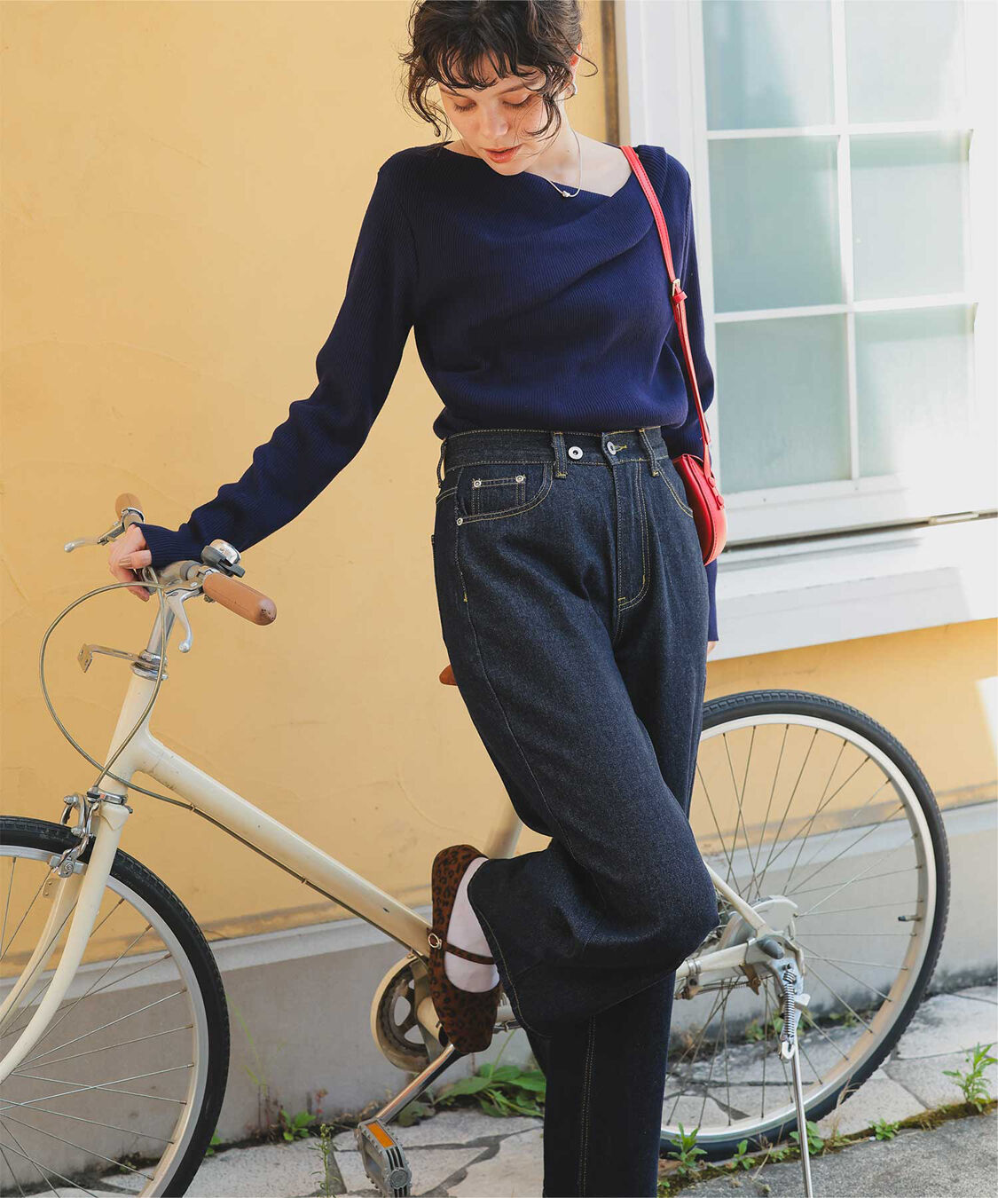 titivate「ワイドデニムパンツ」|デニム|