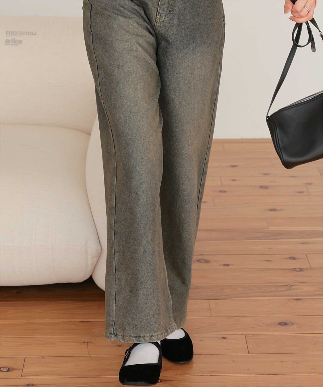 titivate「ワイドデニムパンツ」|デニム|