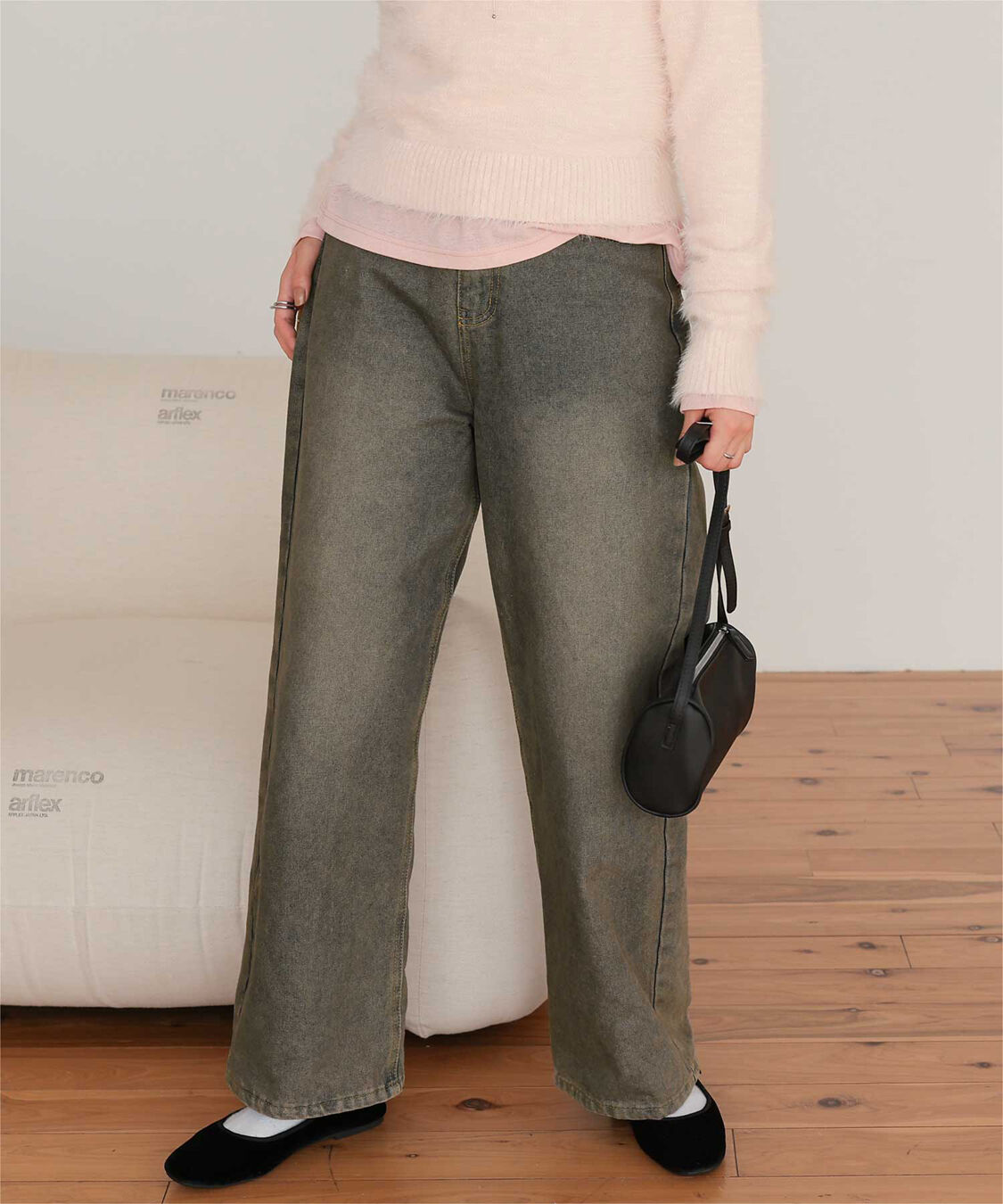 titivate「ワイドデニムパンツ」|デニム|