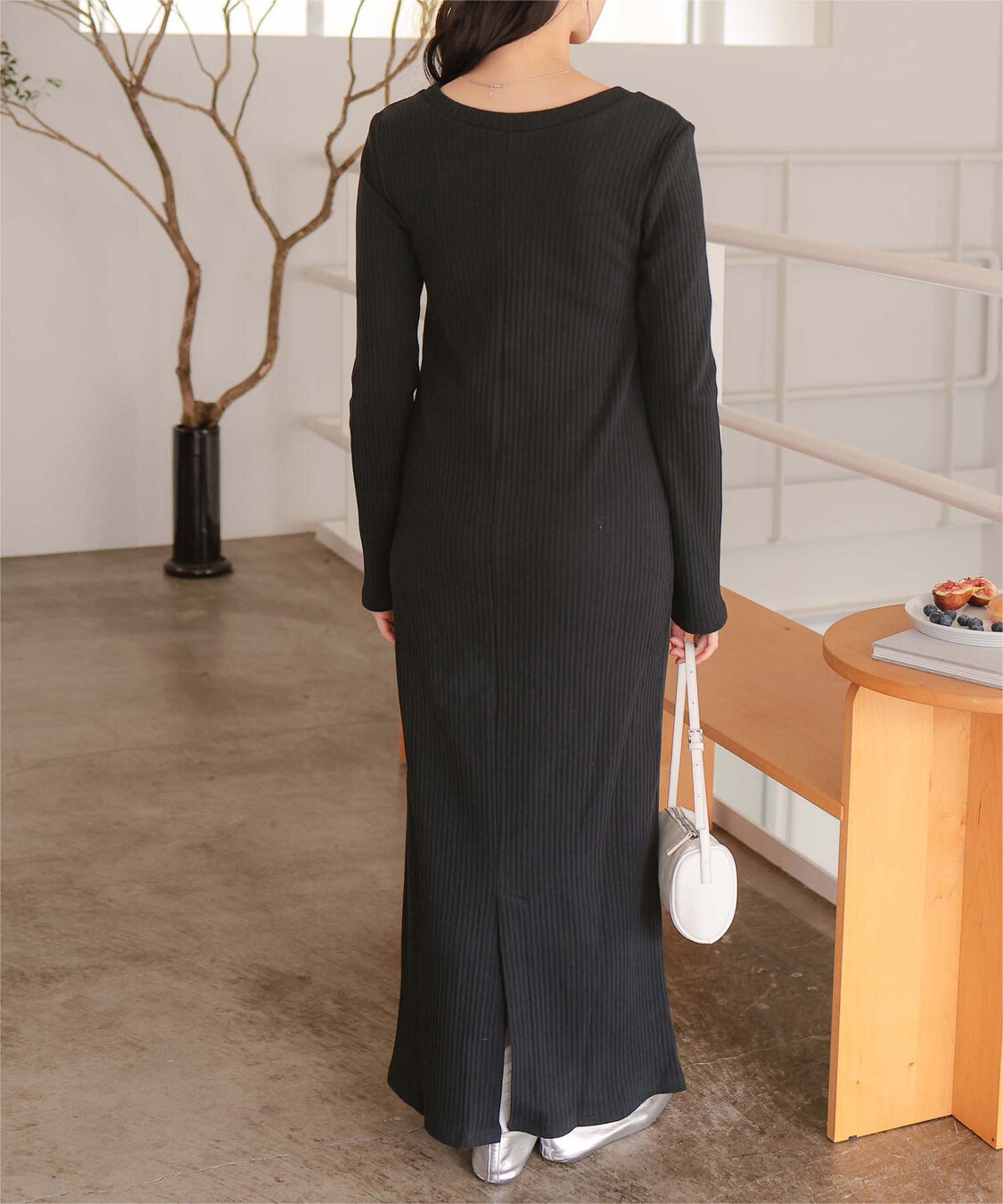 titivate「クルーネックリブワンピース」|ワンピース|