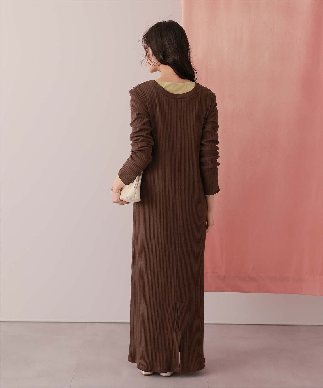 titivate「クルーネックリブワンピース」|ワンピース|