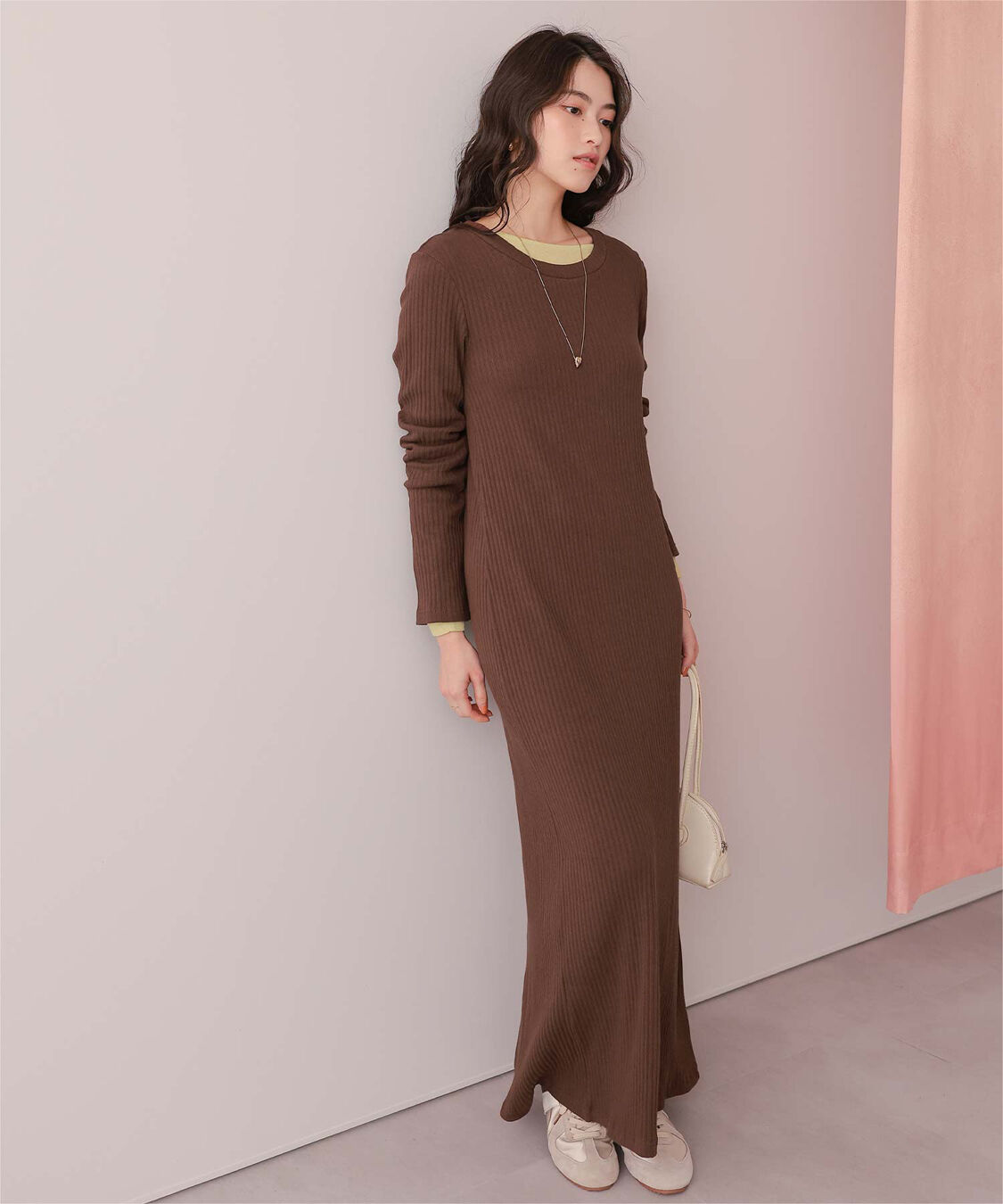 titivate「クルーネックリブワンピース」|ワンピース|