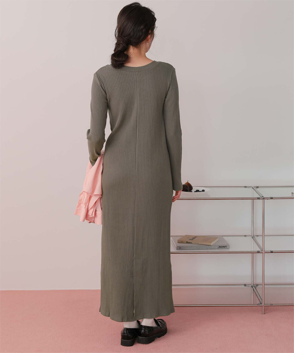 titivate「クルーネックリブワンピース」|ワンピース|