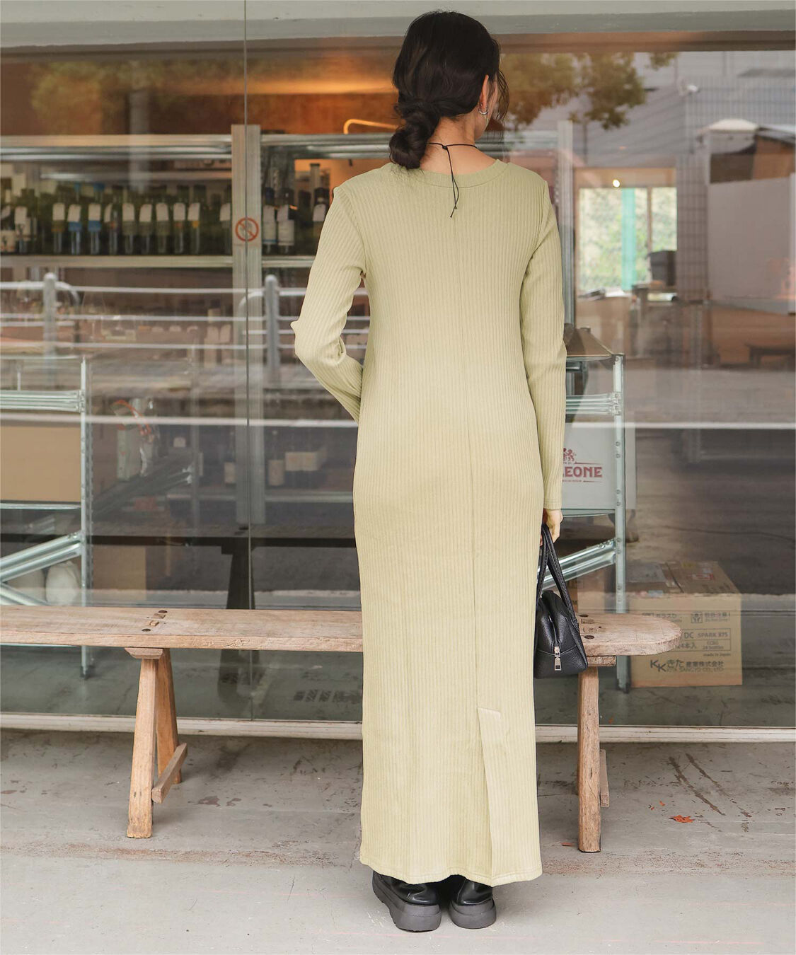 titivate「クルーネックリブワンピース」|ワンピース|