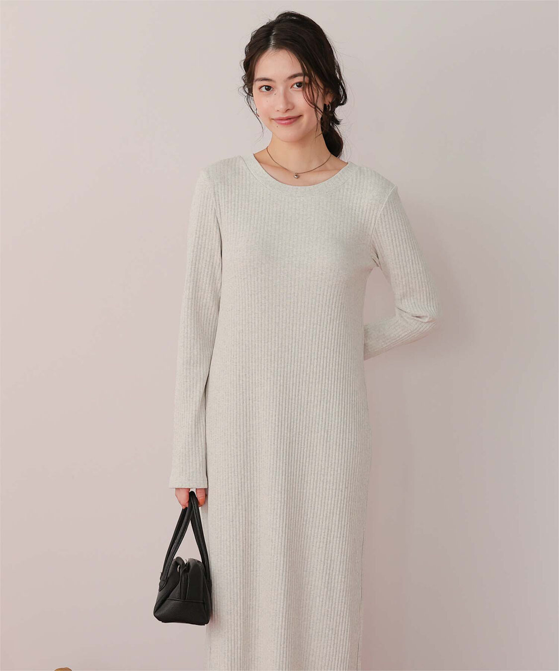 titivate「クルーネックリブワンピース」|ワンピース|