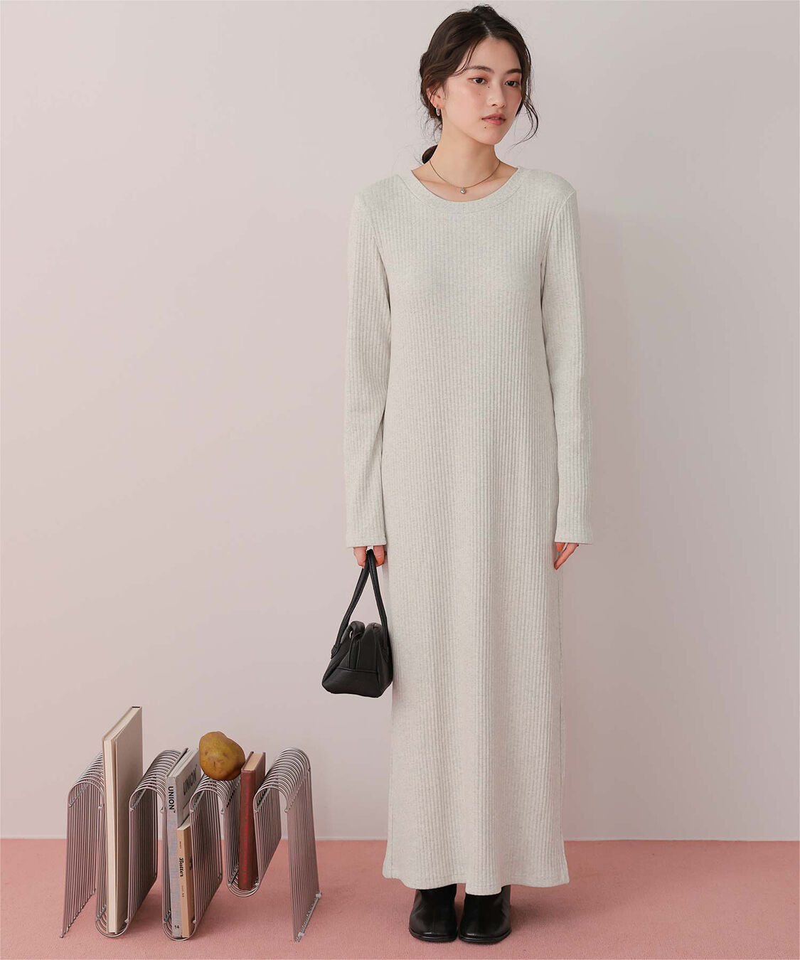 titivate「クルーネックリブワンピース」|ワンピース|