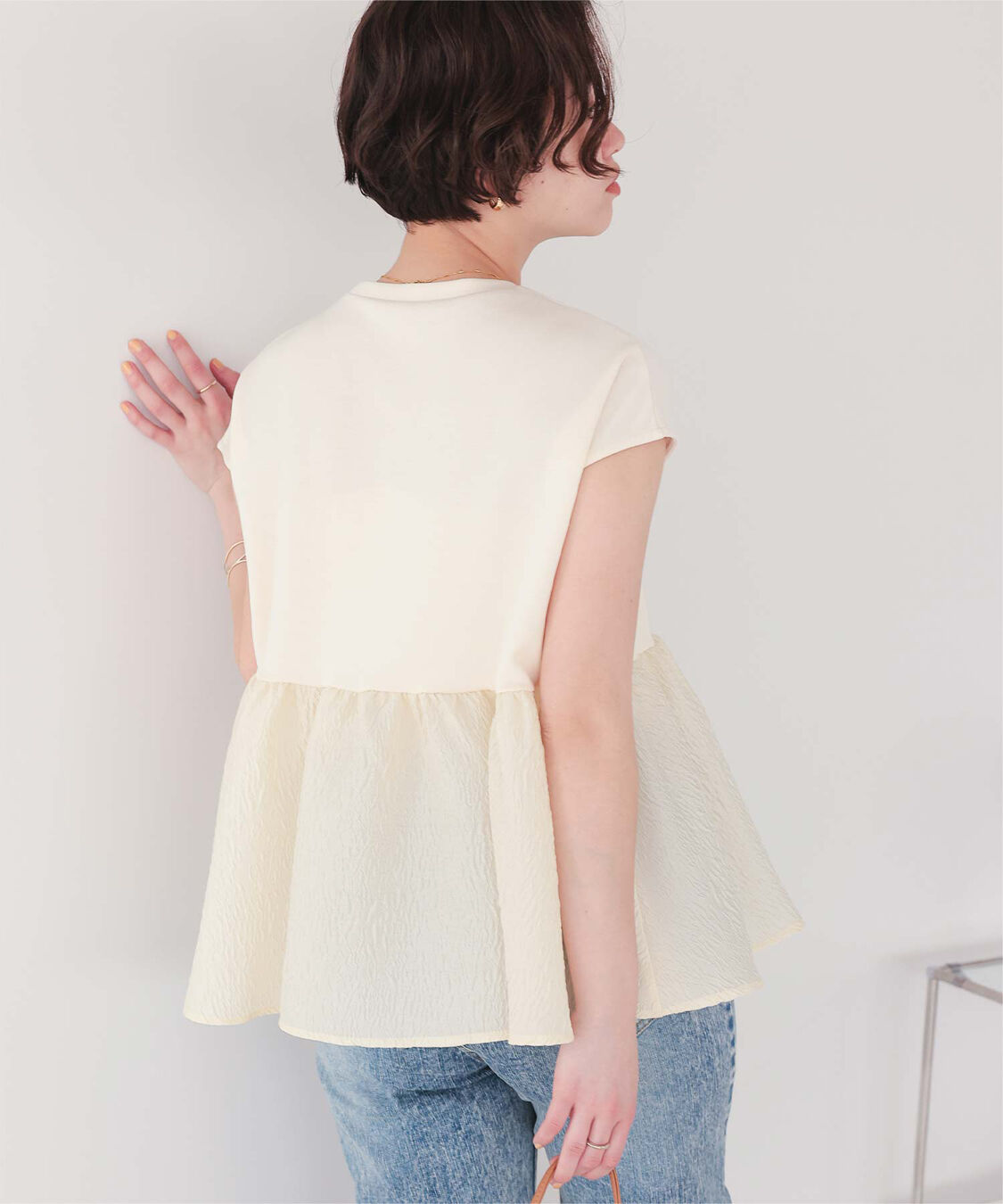 titivate「シアージャガードドッキングトップス」|Tシャツ・カットソー|