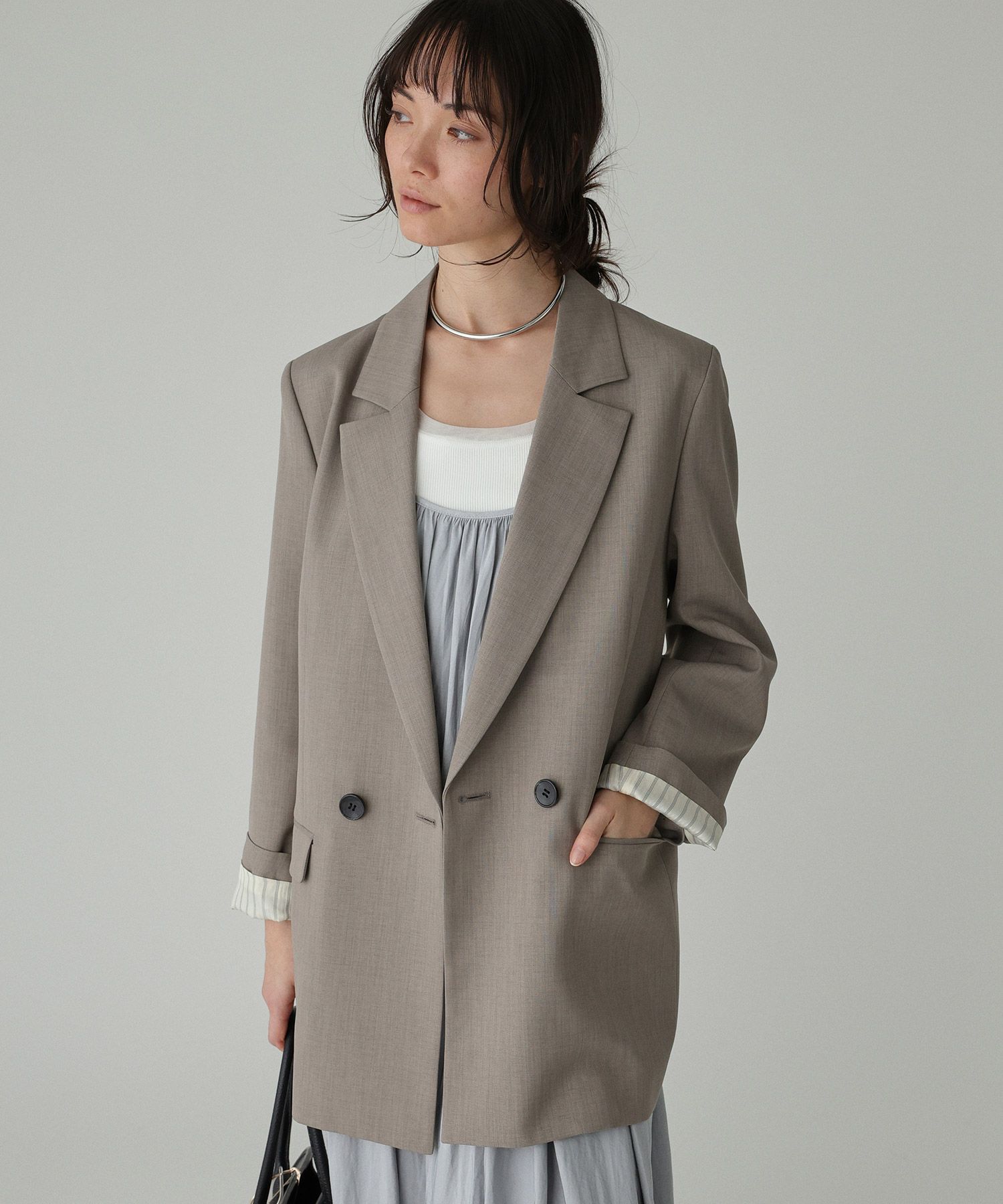 BABYLONE「セミダブルジャケット」|テーラードジャケット|ﾄｰﾌﾟ