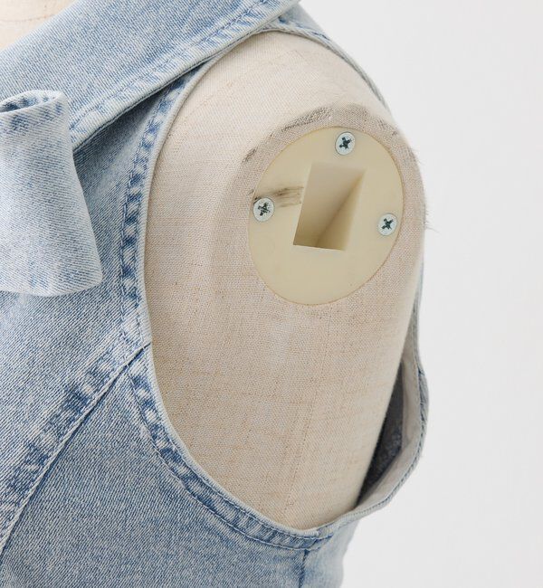  「【Denim Collection】ボレロセットサイドカットロングワンピ」|ワンピース|