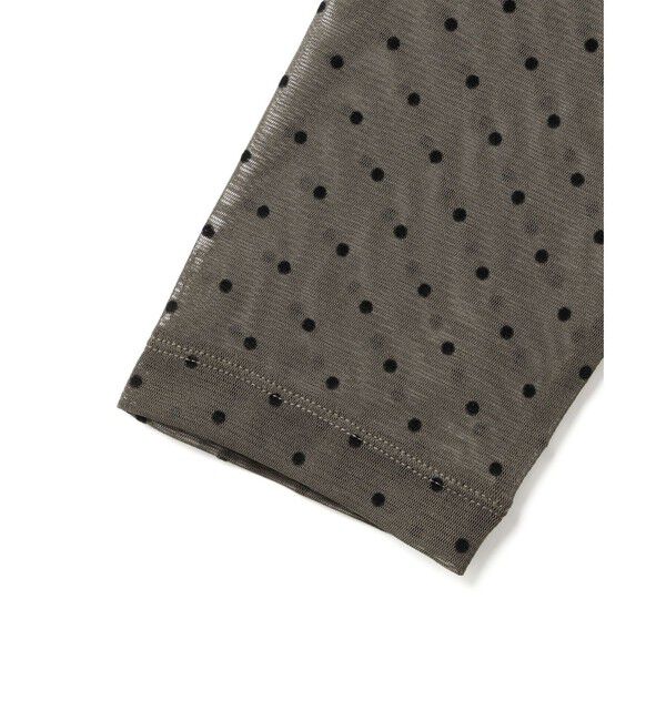 mizuiro ind「mizuiro ind メッシュドットクルーネックプルオーバー」|シャツ・ブラウス|