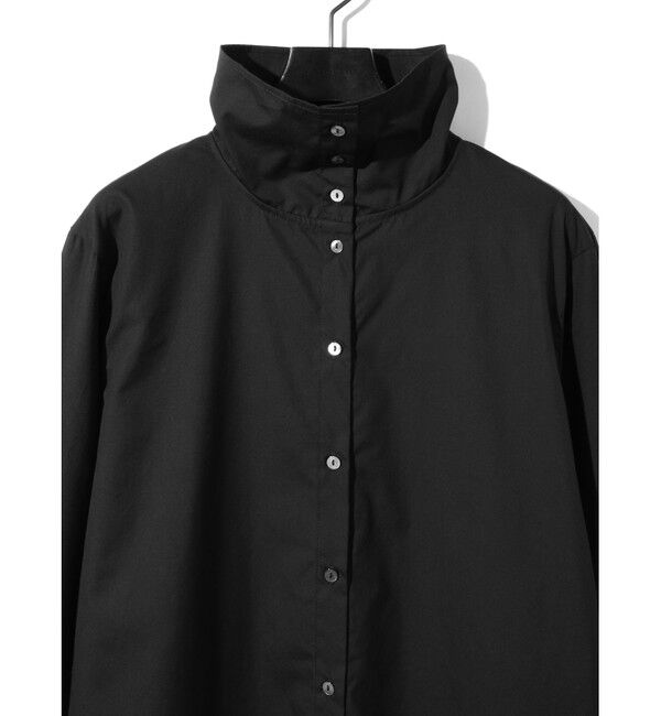 MIDIUMISOLID「MIDIUMISOLID for Ladies ドレープハイネックシャツ」|シャツ・ブラウス|