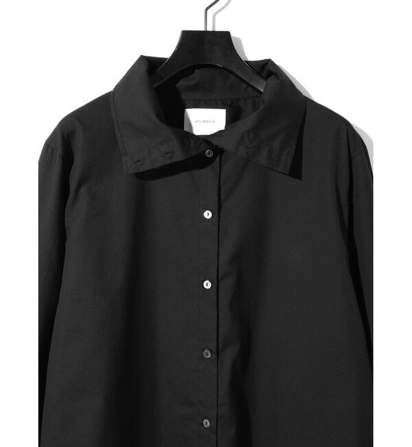 MIDIUMISOLID「MIDIUMISOLID for Ladies ドレープハイネックシャツ」|シャツ・ブラウス|