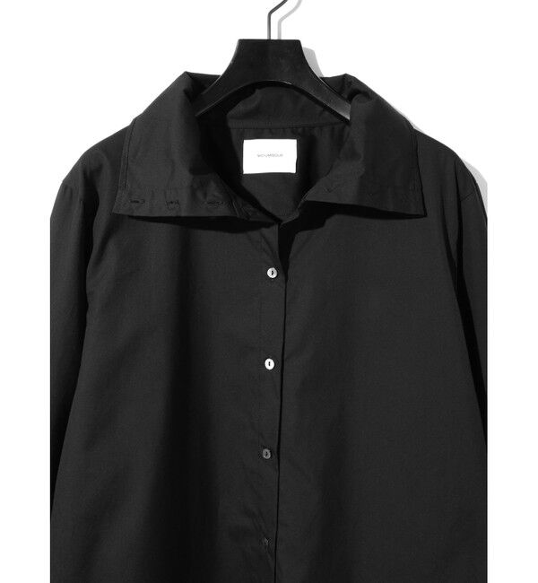 MIDIUMISOLID「MIDIUMISOLID for Ladies ドレープハイネックシャツ」|シャツ・ブラウス|