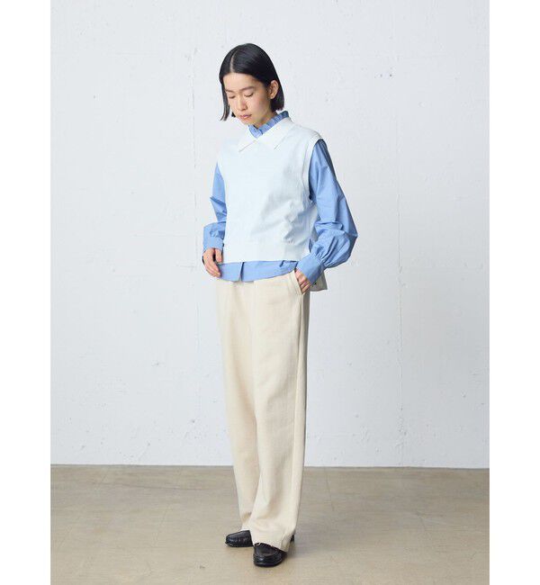 MidiUmi「MidiUmi 襟付きニットベスト」|ベスト・ジレ|