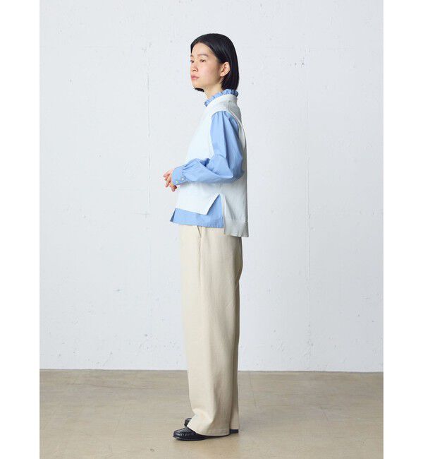 MidiUmi「MidiUmi 襟付きニットベスト」|ベスト・ジレ|