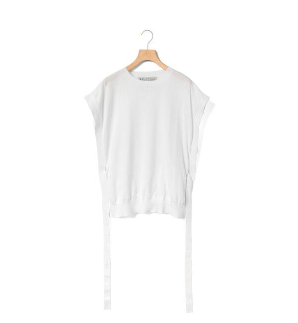 MidiUmi「MidiUmi サイドリボンベスト」|ベスト・ジレ|オフホワイト