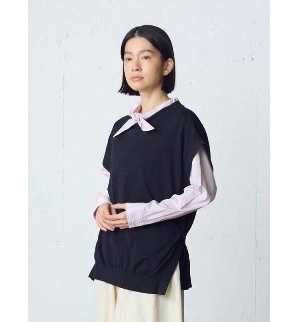 MidiUmi「MidiUmi サイドリボンベスト」|ベスト・ジレ|