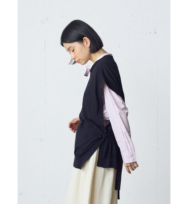 MidiUmi「MidiUmi サイドリボンベスト」|ベスト・ジレ|