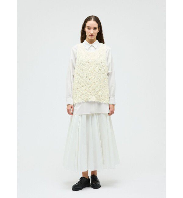 mizuiro ind「mizuiro ind T/Cシアーワイドシャツ」|シャツ・ブラウス|