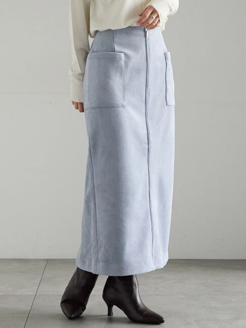 Te chichi「ボンディングスエードタイトスカート」|スカート|