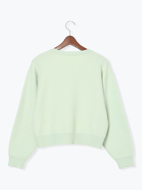 Te chichi TERRASSE「リボンモチーフロゴニットプルオーバー」|ニット・セーター|