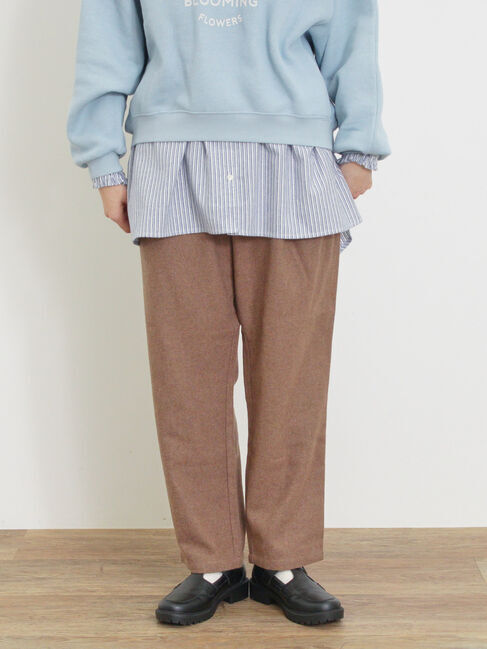 Samansa Mos2「ウール混テーパードパンツ」|その他|