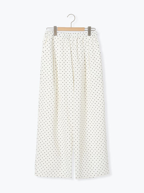 Samansa Mos2「【M/Lサイズ】ドット柄ストレートパンツ」|その他|