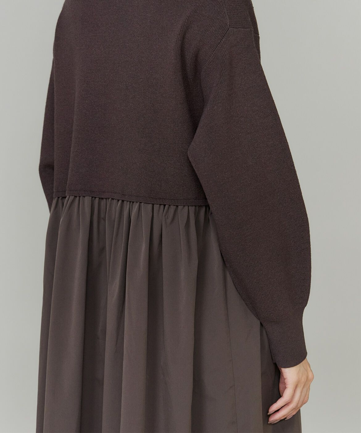 INED「ドッキングハイネックワンピース《YVON》」|ワンピース|