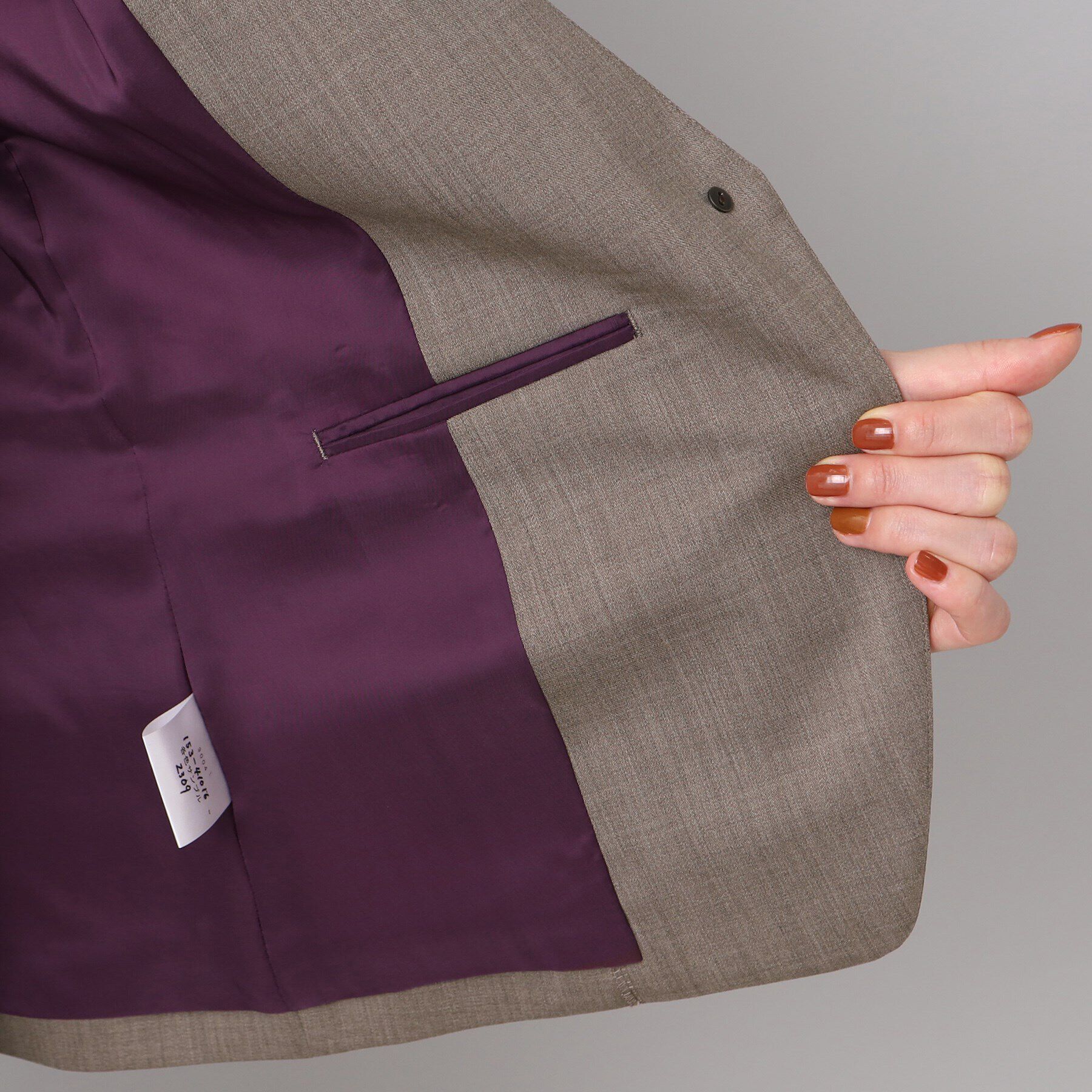 UNTITLED「ファインウーステッド カラーレスジャケット」|ノーカラージャケット|