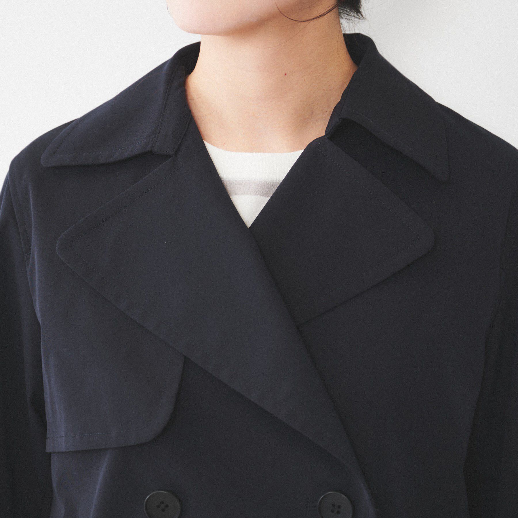 UNTITLED「【洗える/ストレッチ】ショートトレンチコート」|トレンチコート|