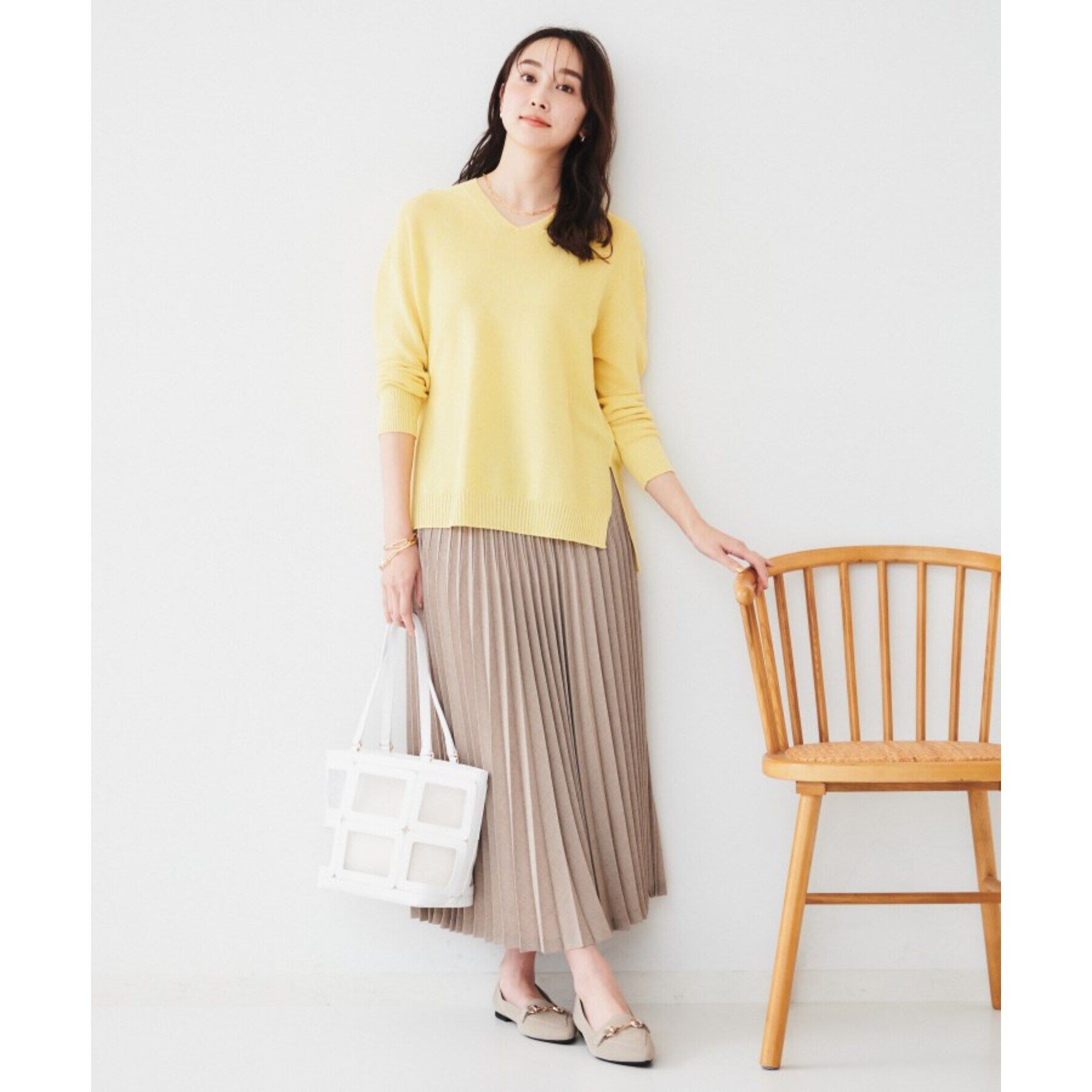 UNTITLED「【セットアップ可能】セミフレアプリーツスカート」|スカート|