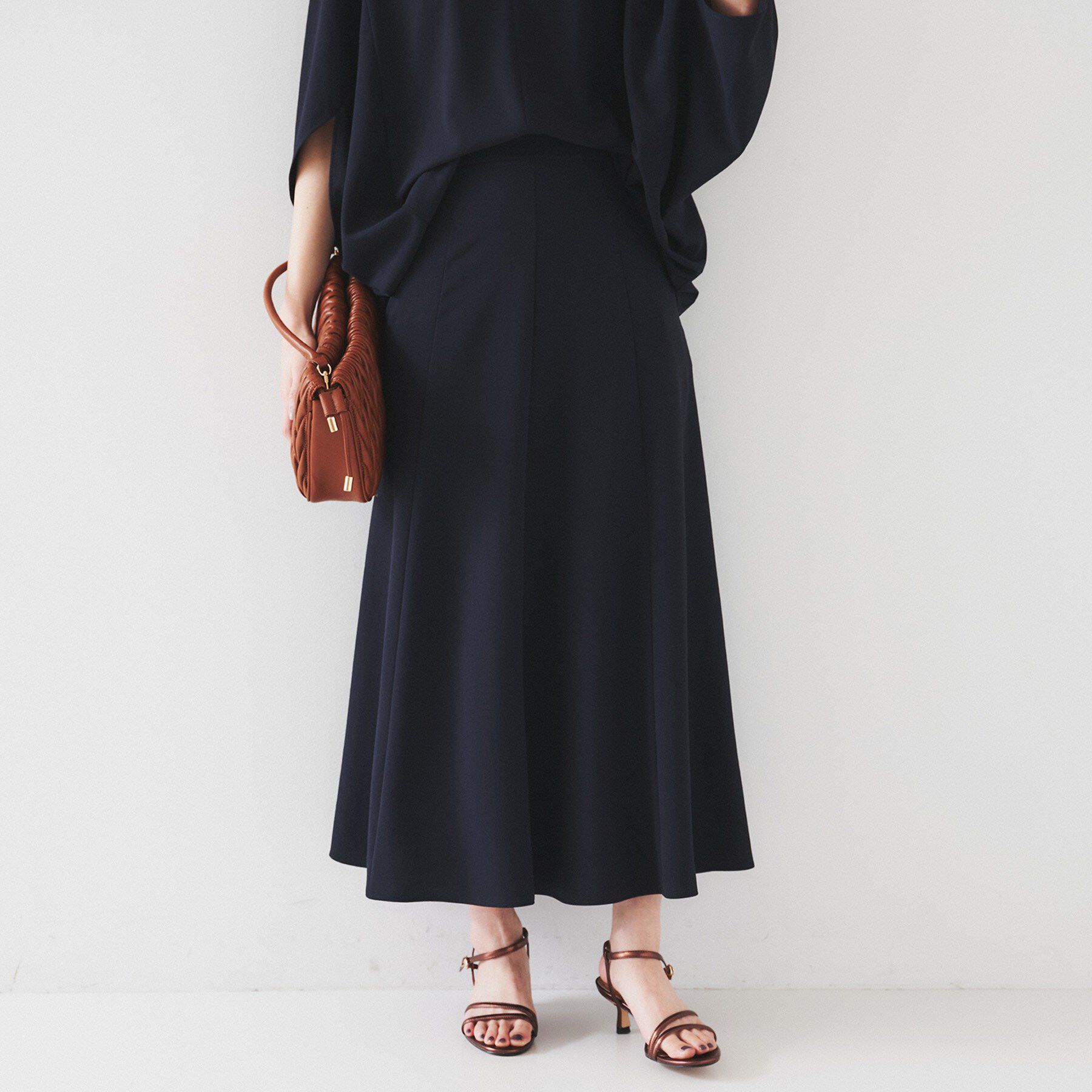 UNTITLED「【セットアップ可/接触冷感/イージーケア】リラクミスト フレアスカート」|スカート|