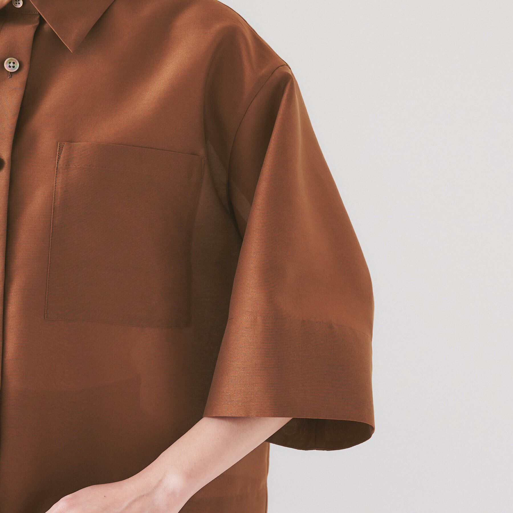 UNTITLED「【セットアップ可能】オーガンジーボクシーシャツ」|シャツ・ブラウス|