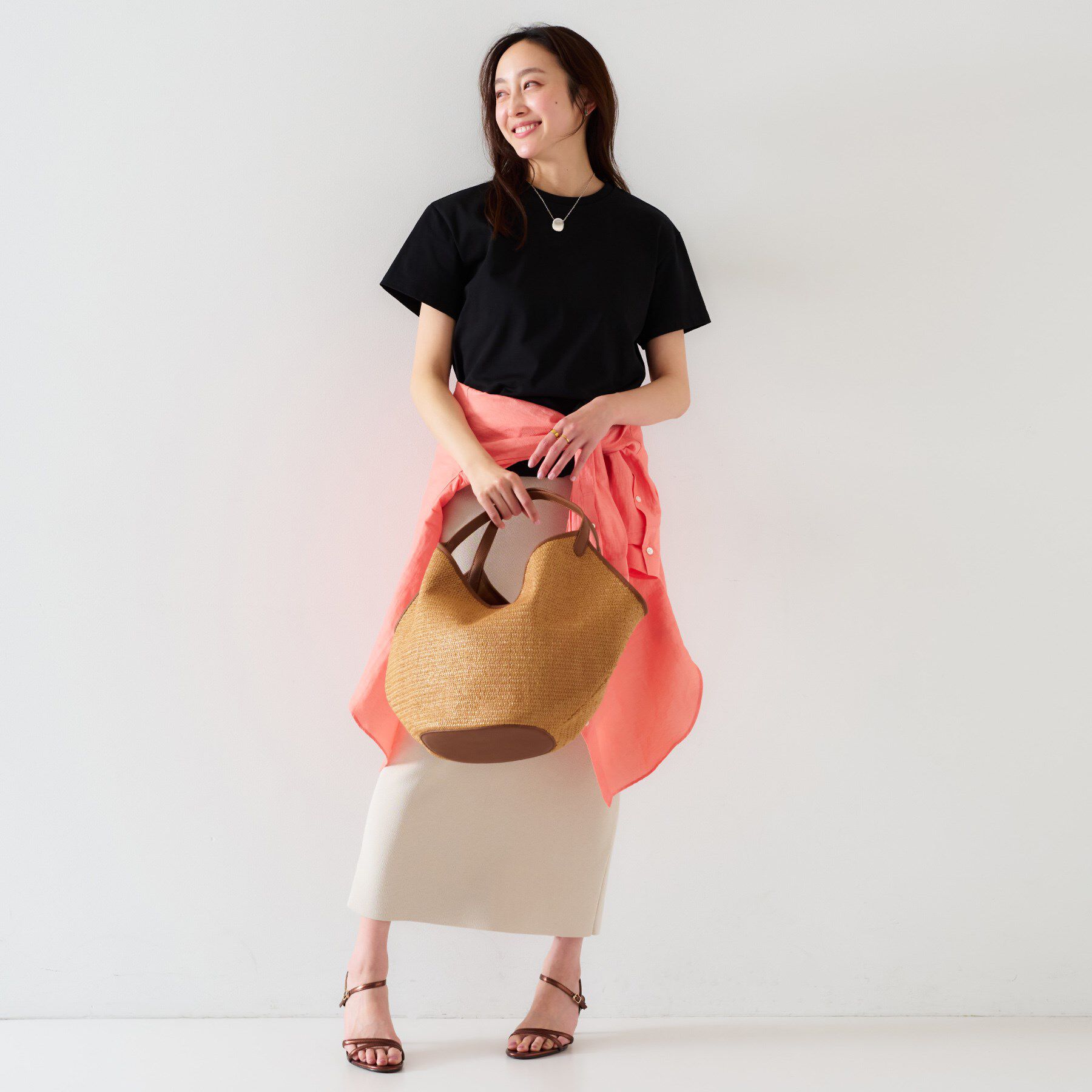 UNTITLED「【ベーシック/インナーにも/手洗い可】クルーネックプルオーバー」|Tシャツ・カットソー|