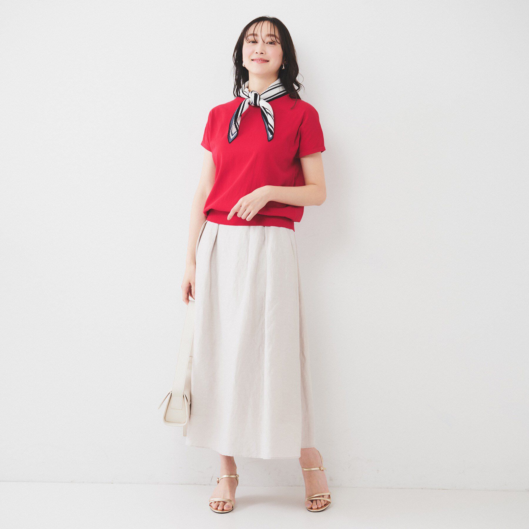 UNTITLED「【11色展開/コットン100/アンサンブル可能】 プルオーバーニット」|ニット・セーター|