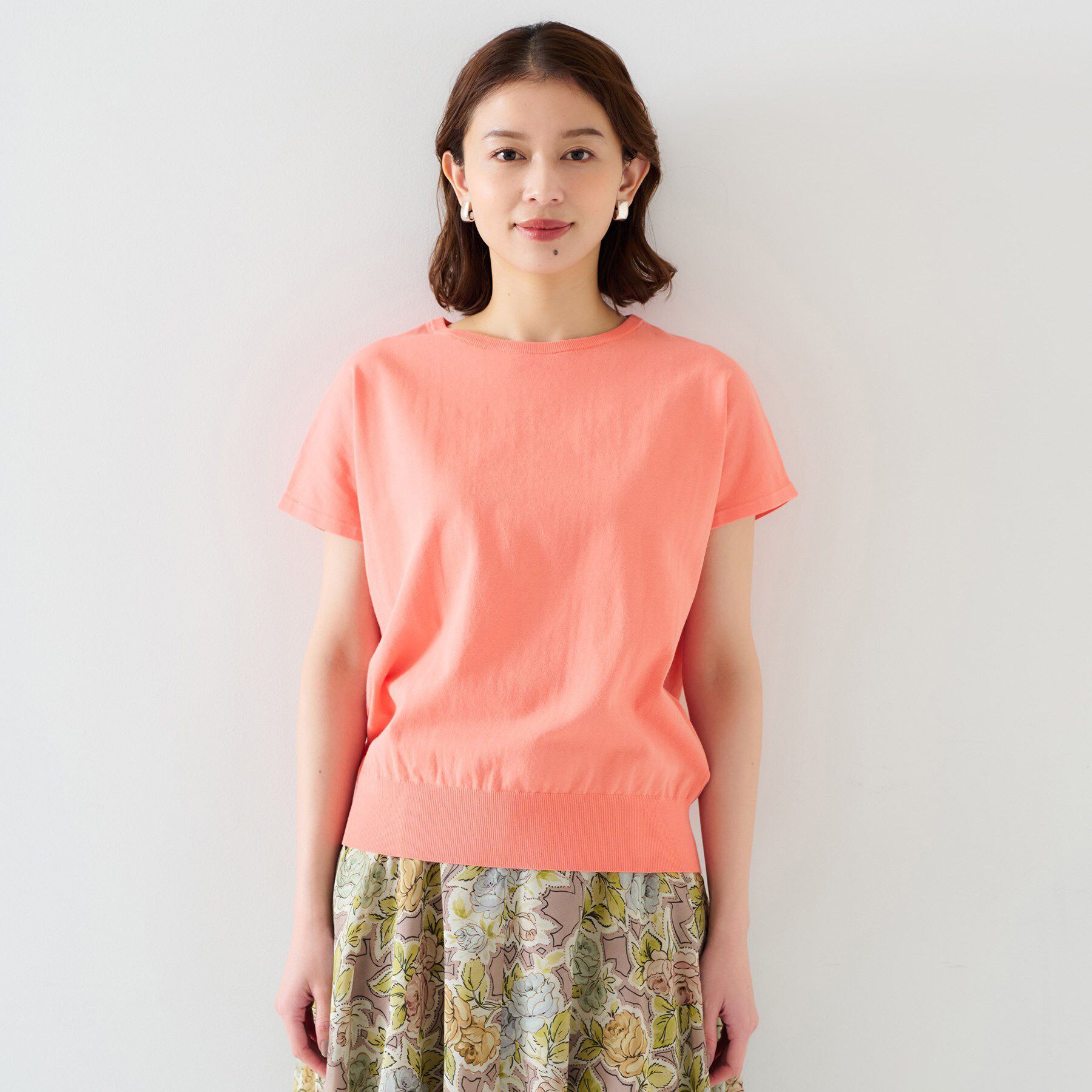 UNTITLED「【11色展開/コットン100/アンサンブル可能】 プルオーバーニット」|ニット・セーター|