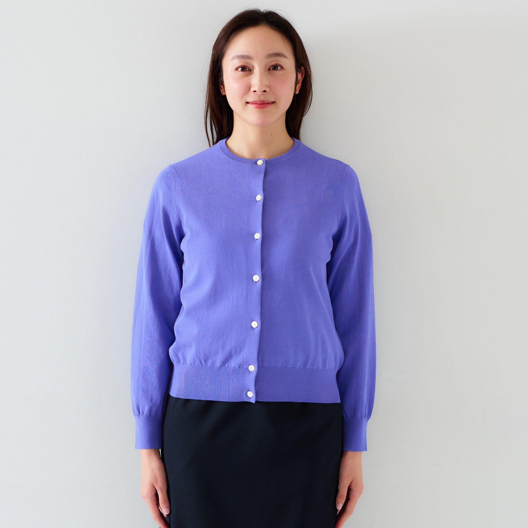 UNTITLED「【11色展開/コットン100/アンサンブル可能】クルーカーディガン」|カーディガン|