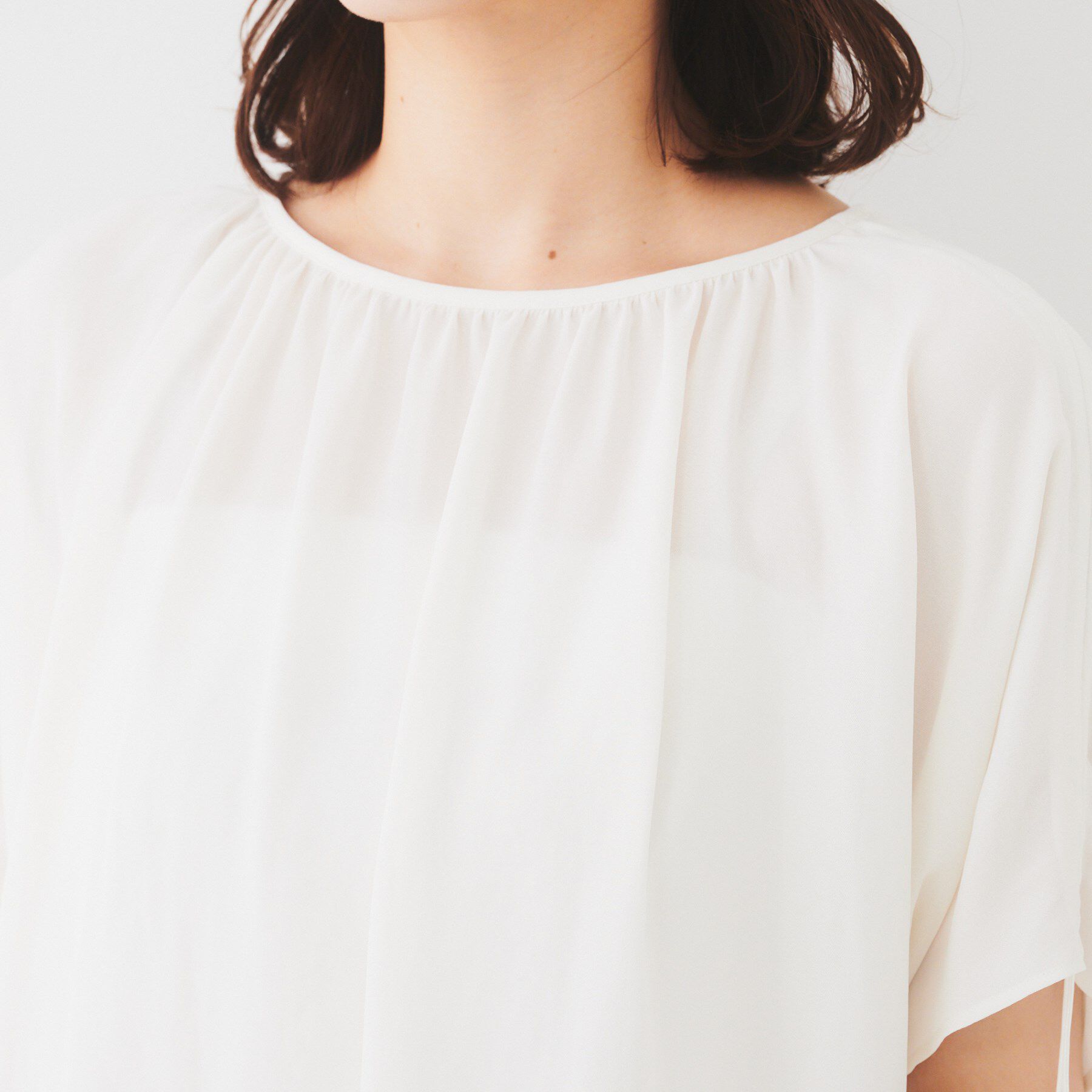 UNTITLED「【シアー/2WAY】肩ドロストドルマンブラウス」|シャツ・ブラウス|