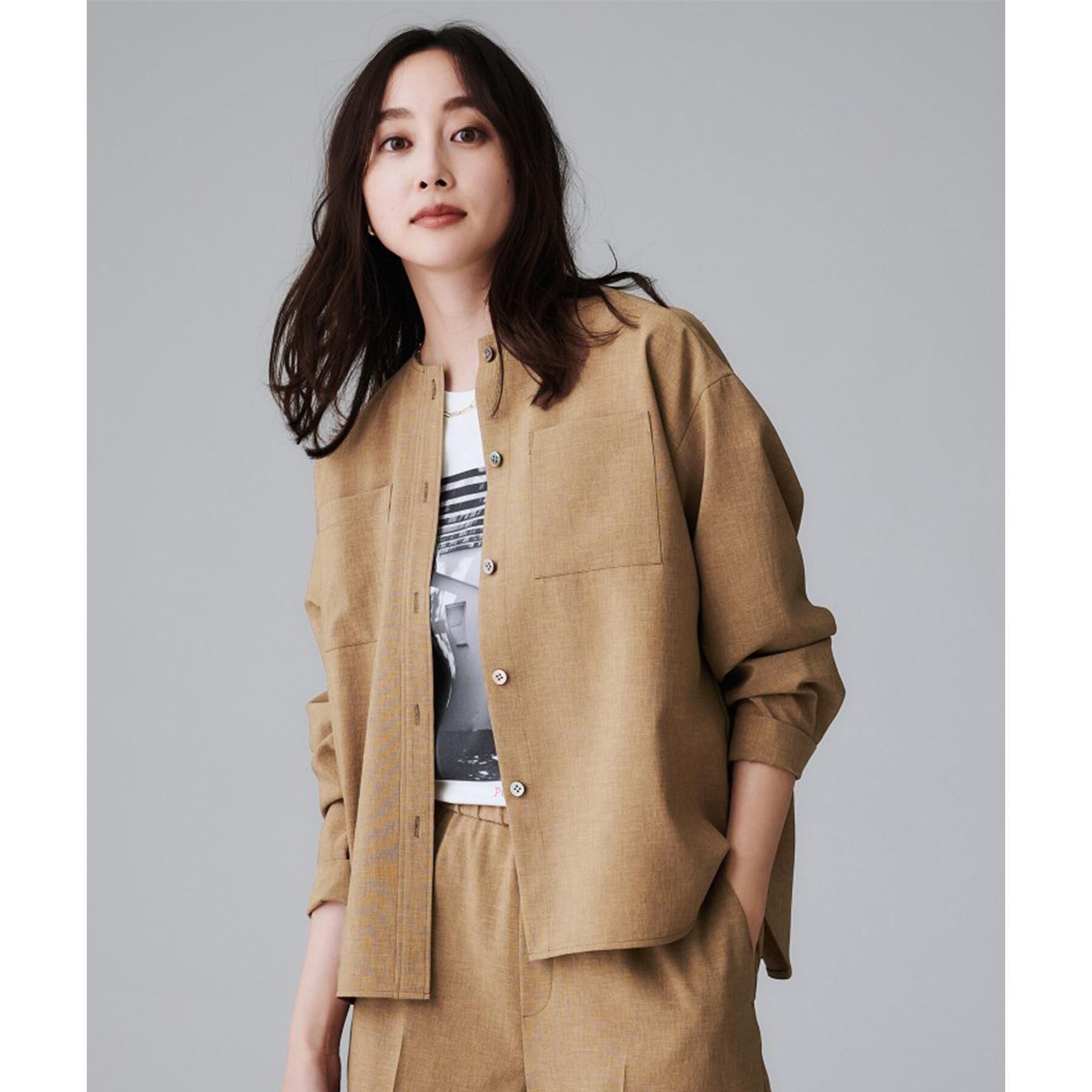 UNTITLED「【秋も着られる/セットアップ可】リラククールシャツ」|シャツ・ブラウス|