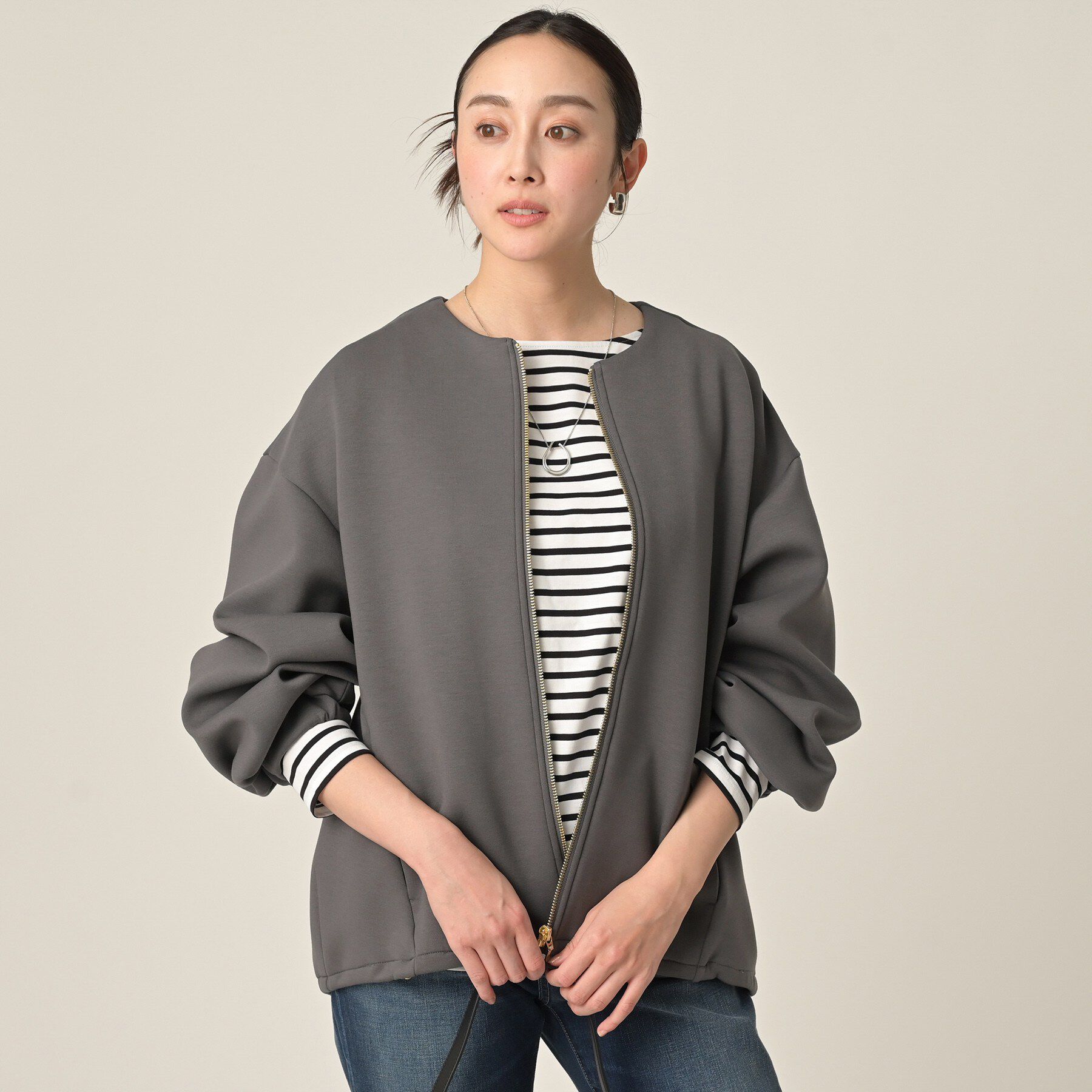 UNTITLED「ダンボールジップブルゾン」|ブルゾン・スタジャン|