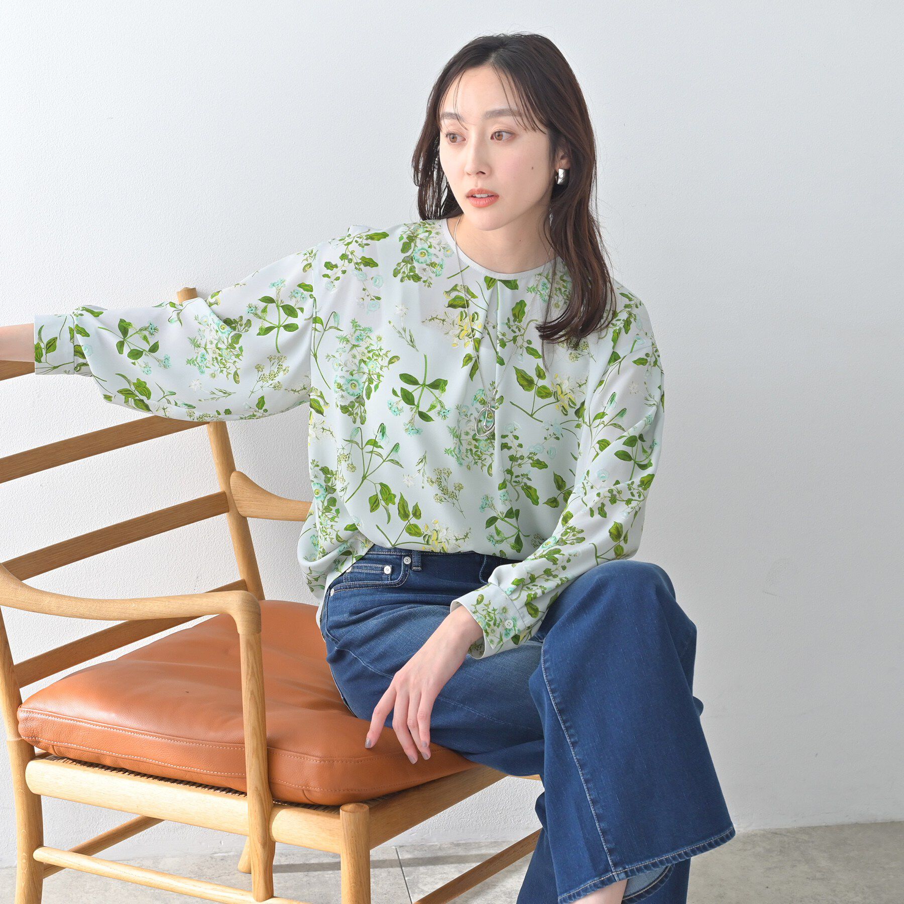 UNTITLED「ボタニカルブラウス」|シャツ・ブラウス|
