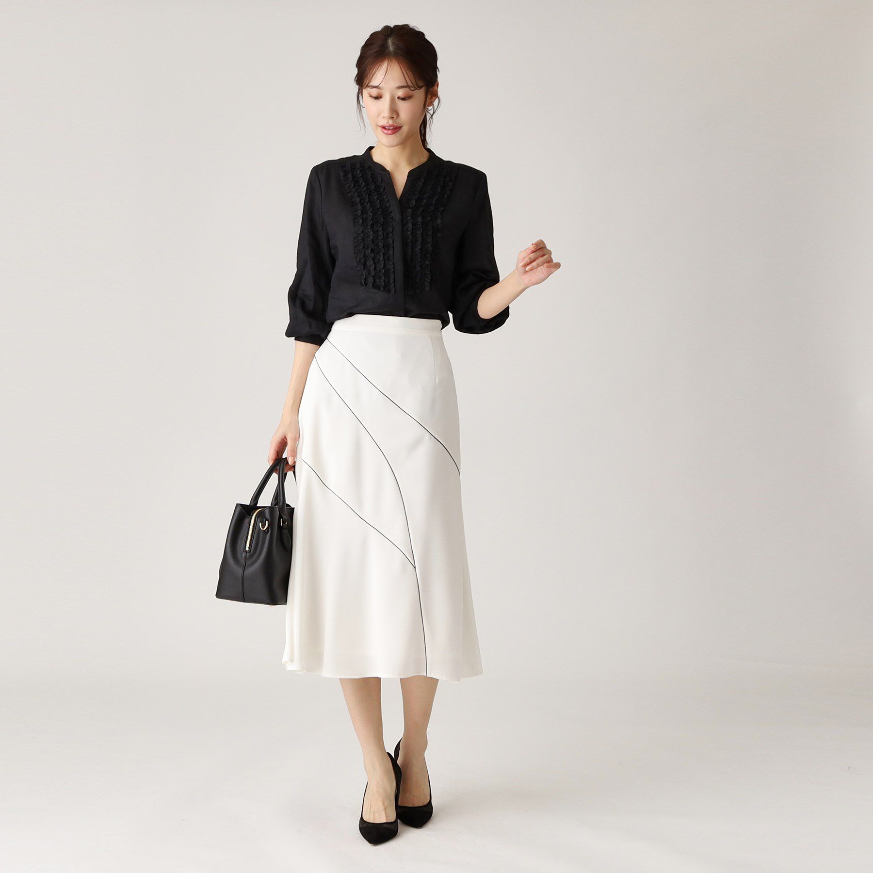 COUP DE CHANCE「【洗える／日本製】セミフレアスカート」|スカート|