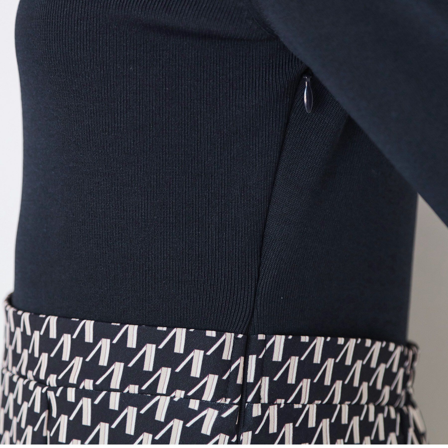 COUP DE CHANCE「【手洗い可】異素材ドッキングワンピース」|ワンピース|