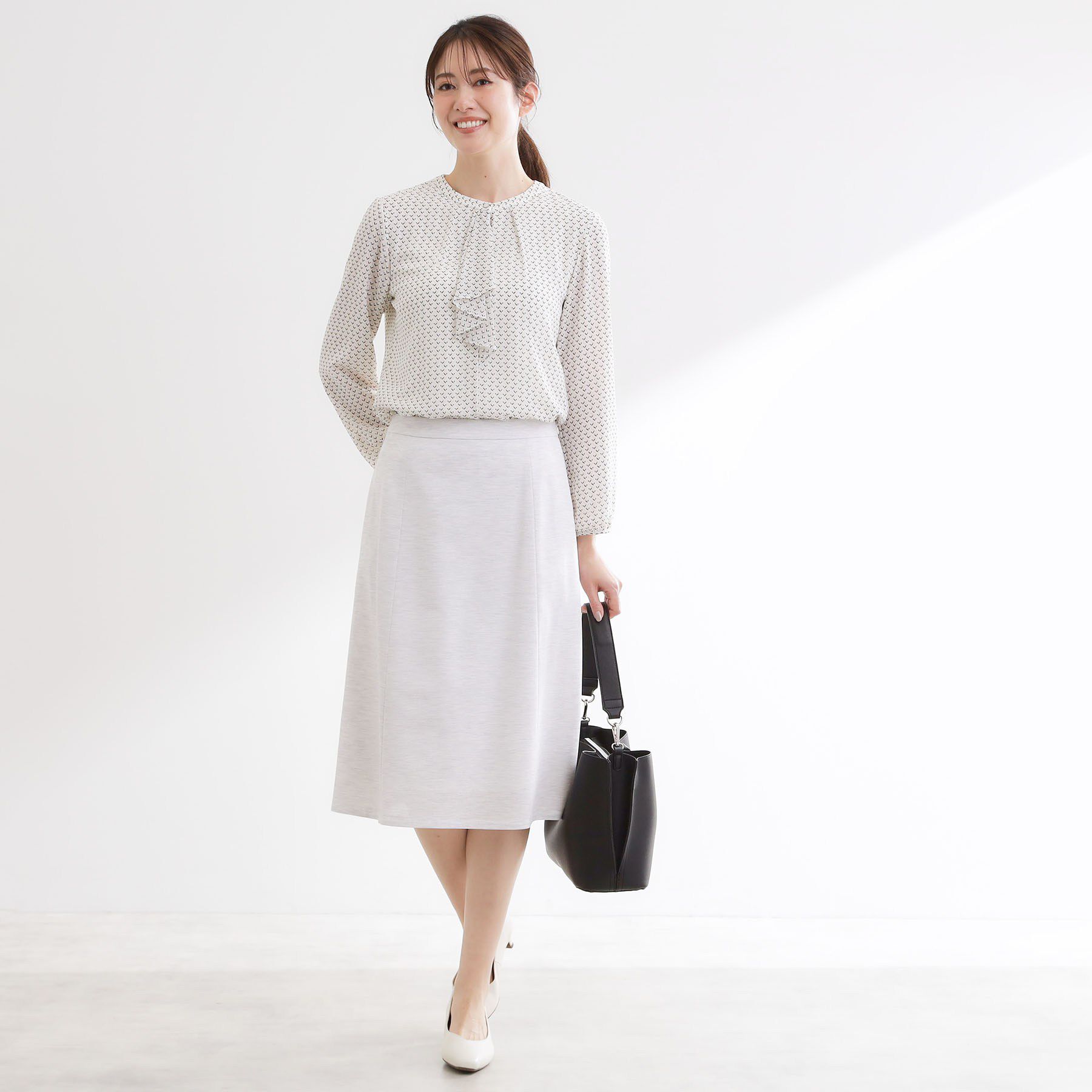 Reflect「フロントフリルシフォンブラウス」|シャツ・ブラウス|