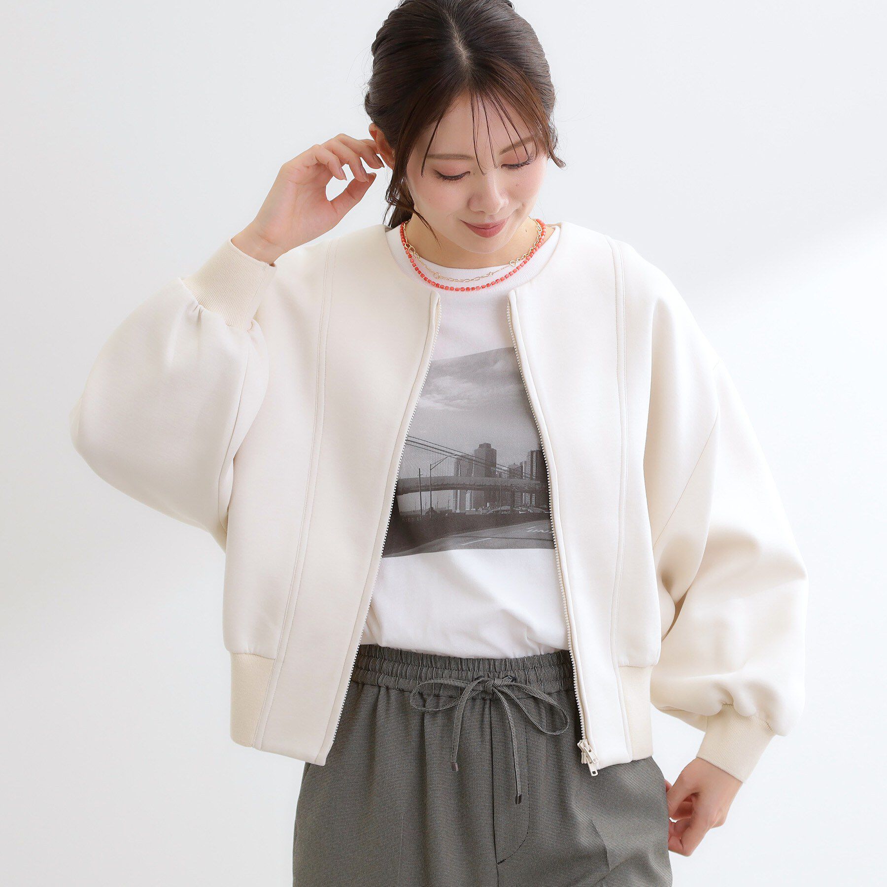 Reflect「ダブルジップライトブルゾン」|ブルゾン・スタジャン|